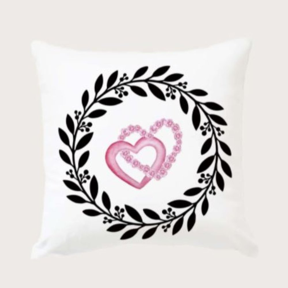 Heart love throw pillow